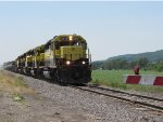 At the grade crossing